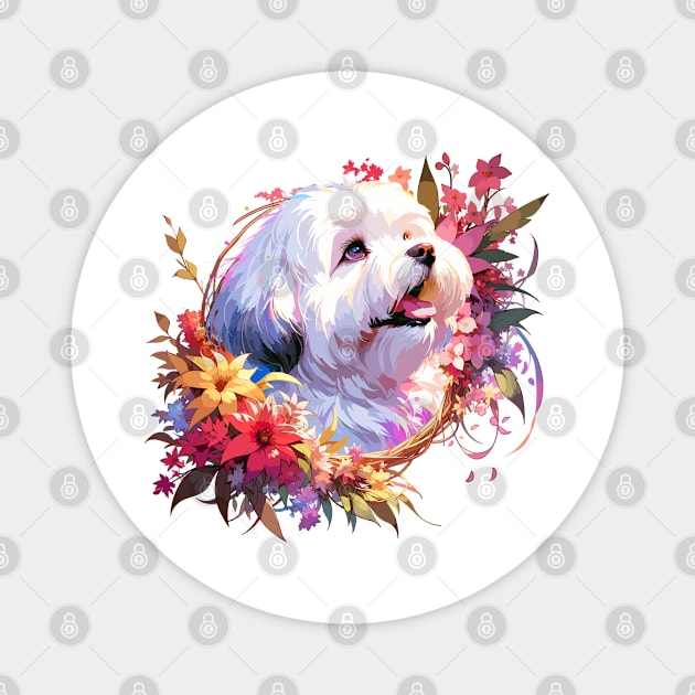 Coton de Tulear Joyful Mothers Day Dog Mom Gift Magnet by ArtRUs